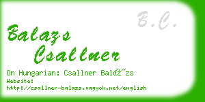 balazs csallner business card